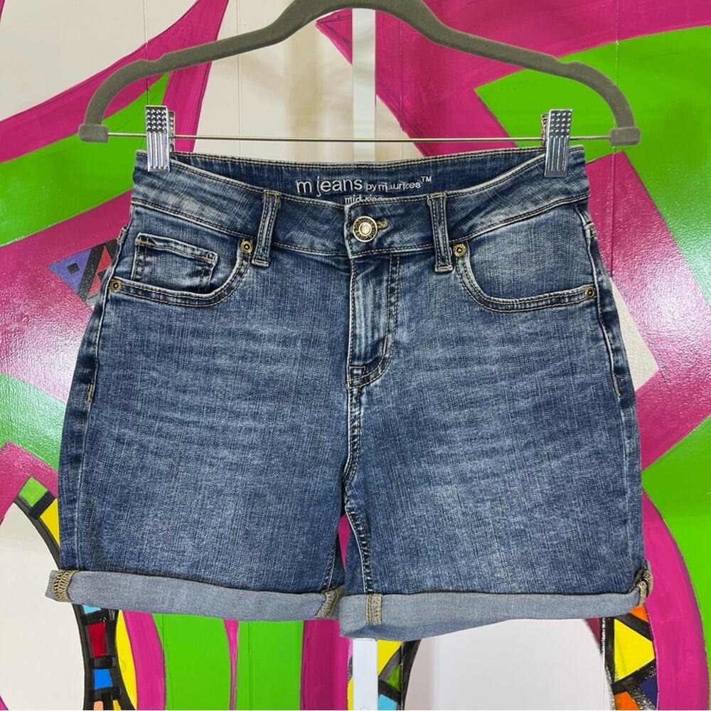 M Jeans by Maurices Mid Rise Denim Shorts. Size 2. Excellent condition!